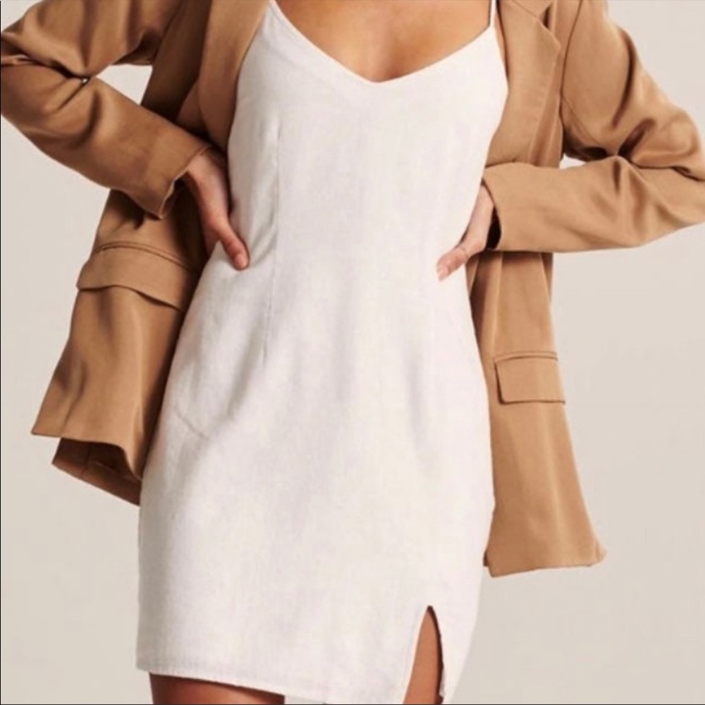 White linen Abercrombie dress